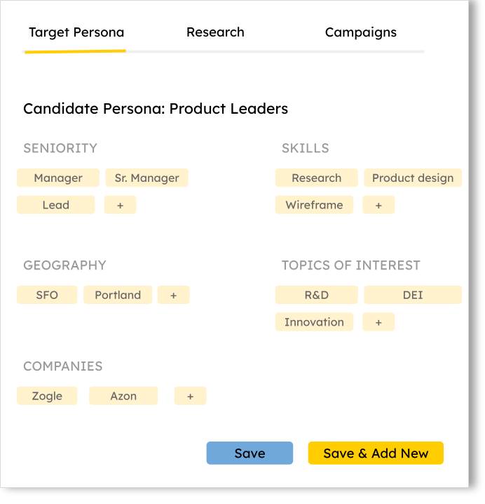 AI for Recruitment Marketing - Set Target Persona